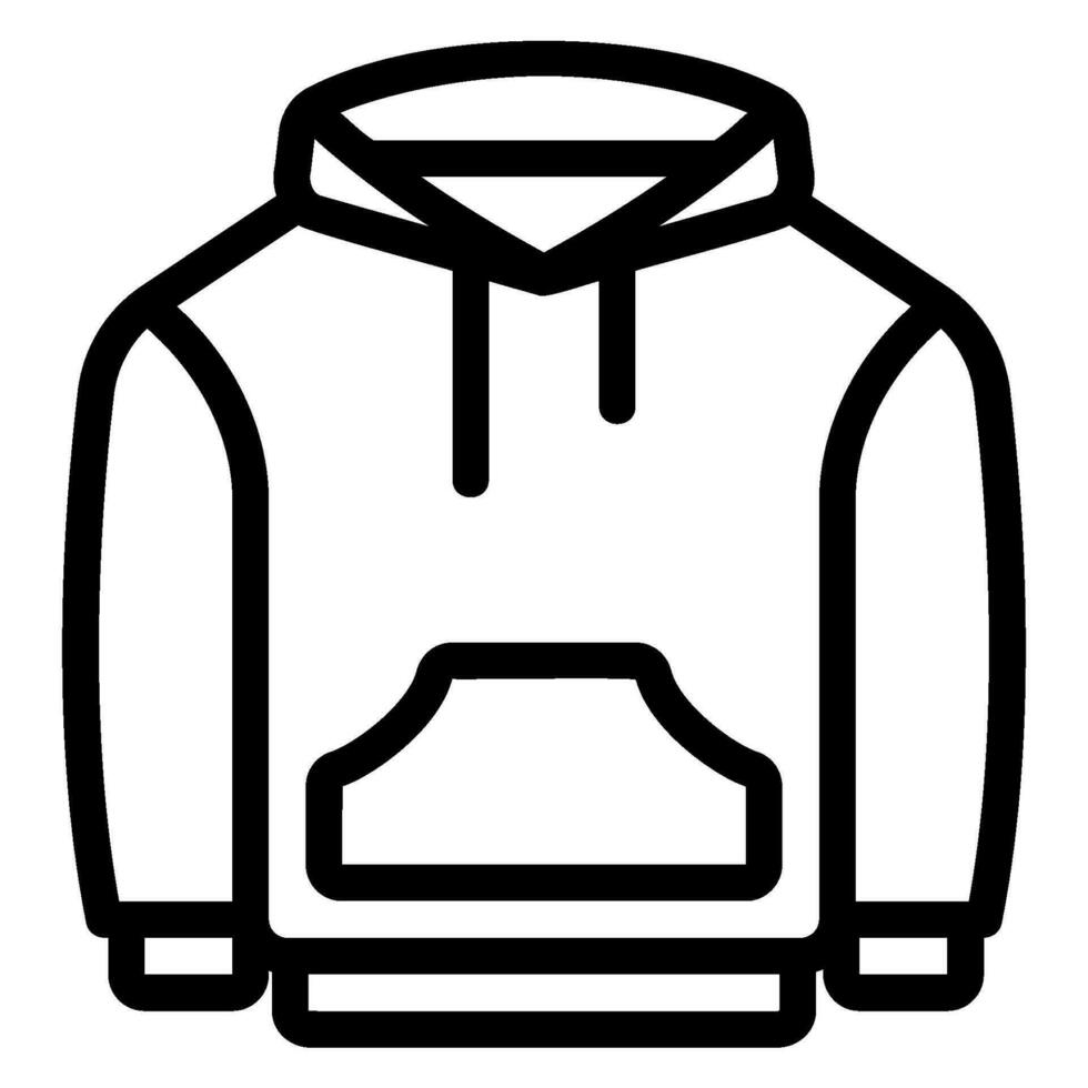 Symbol für die Sweatshirt-Linie vektor