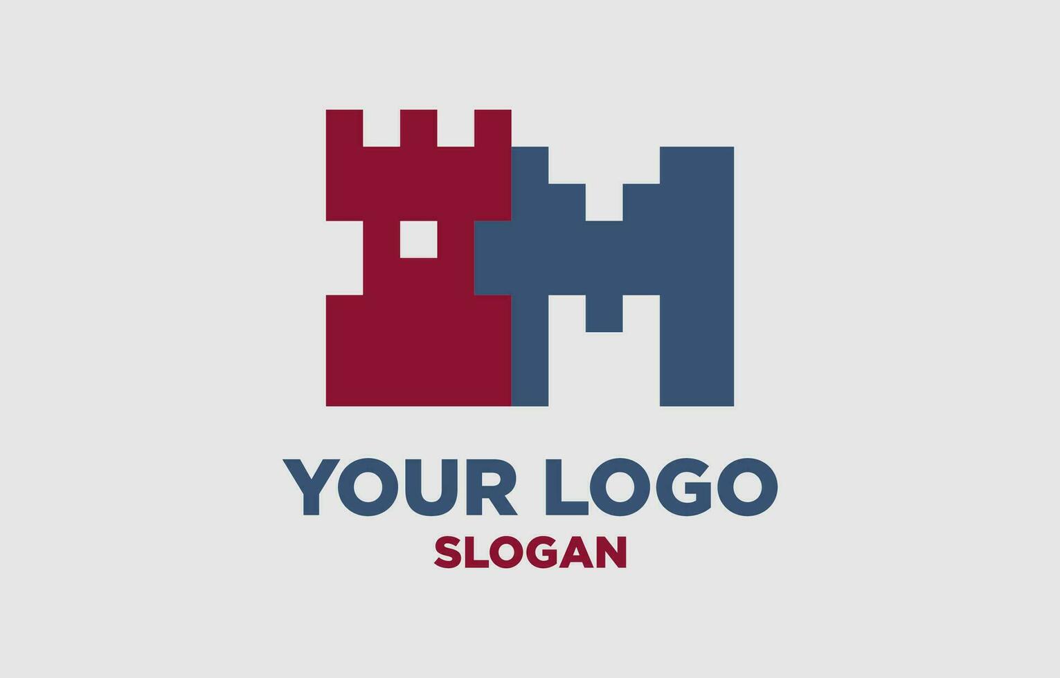 Brief m Königreich Digital Stil Vektor Logo Design