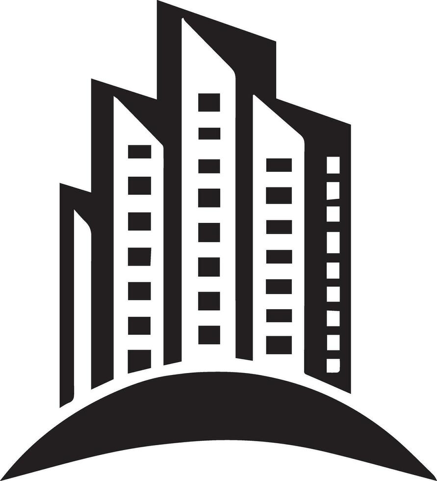 Gebäude Logo Vektor Silhouette Illustration