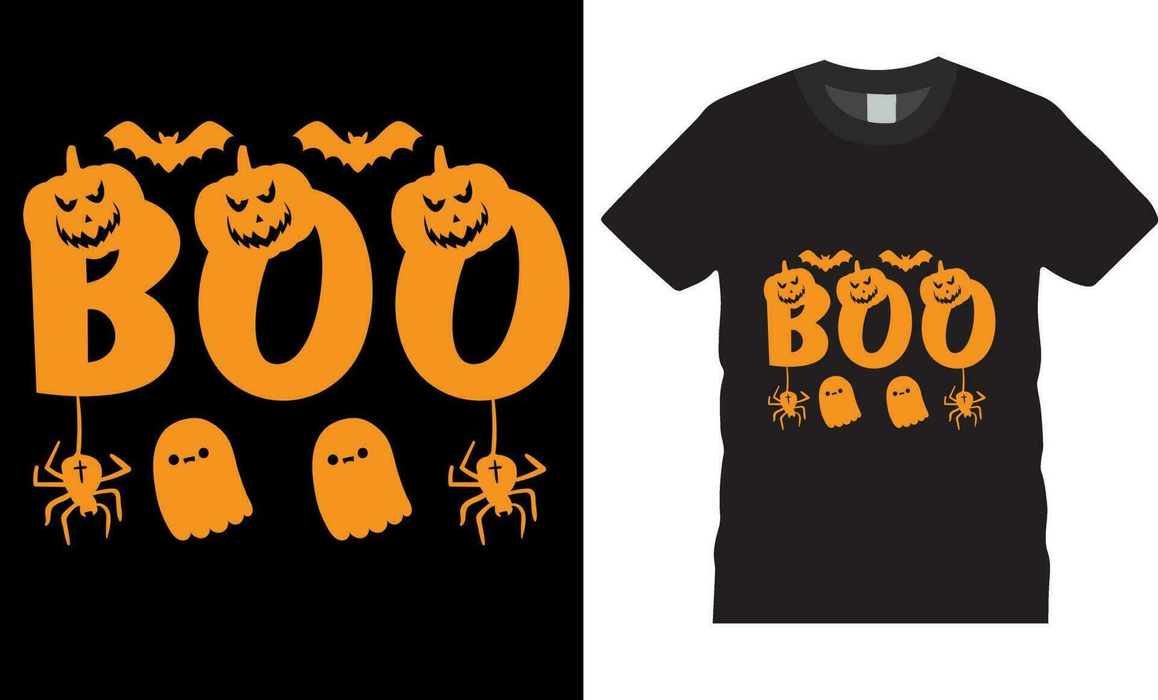 Buh, Halloween Vektor Grafik t Hemd Design Vorlage