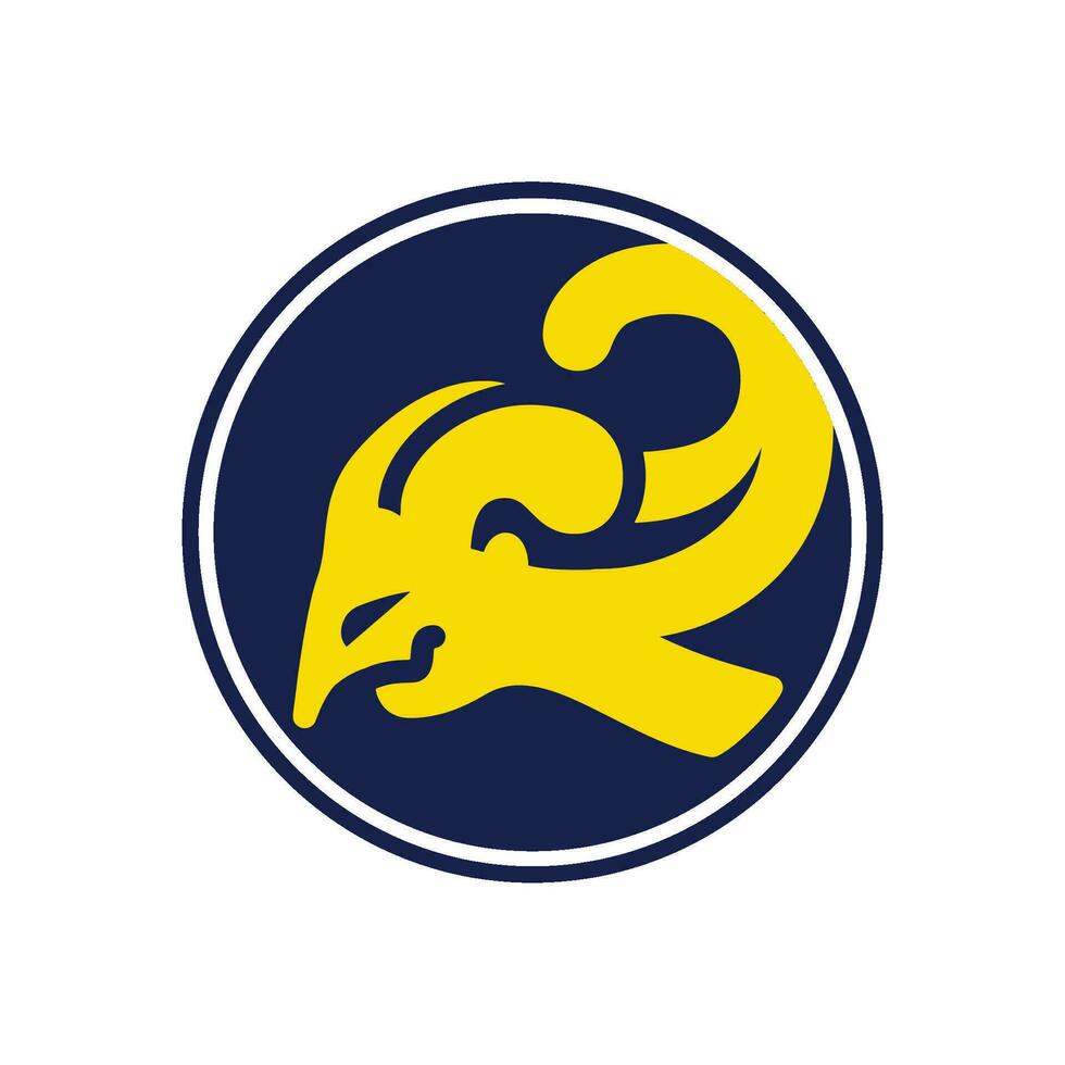 Marionette Kopf Kreis Logo Vektor
