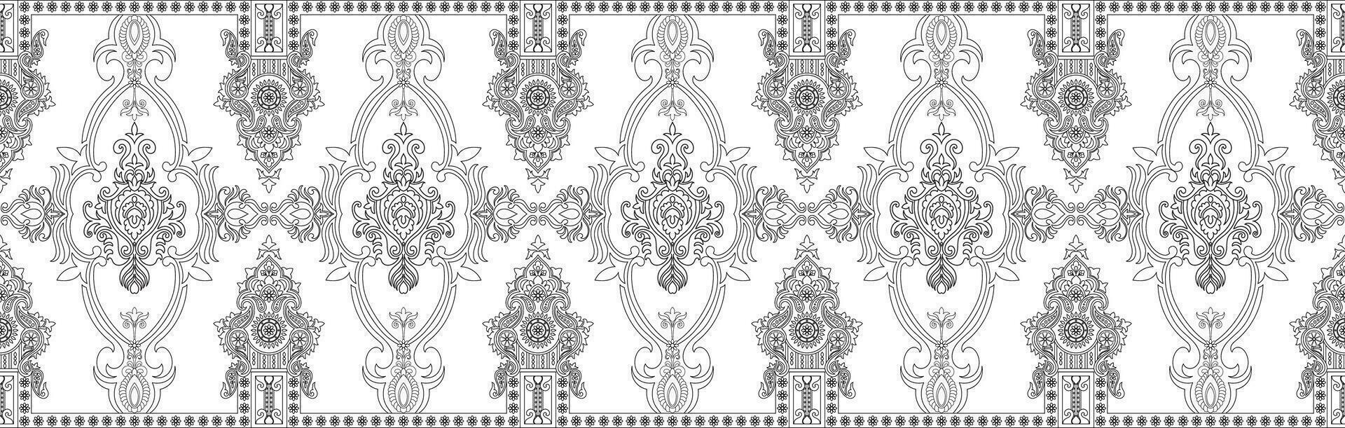 nahtlos ethnisch Muster design.ethnisch orientalisch Ikat Muster traditionell design.ethnisch orientalisch Muster traditionell Design zum Hintergrund, Teppich, Kleidung, Verpackung, Stoff, Stickerei vektor