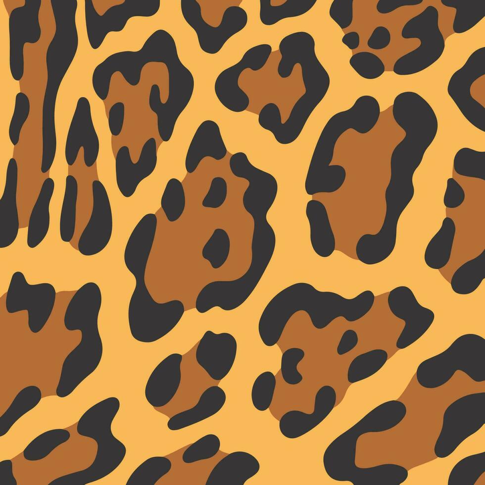 Leopard Muster Hintergrund. abstrakt wild Tier Haut drucken Design. eben Vektor Illustration.