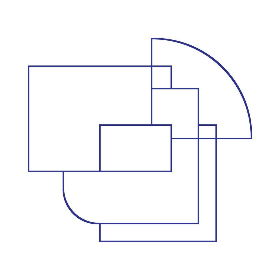 rektangulär ikon illustration vektor