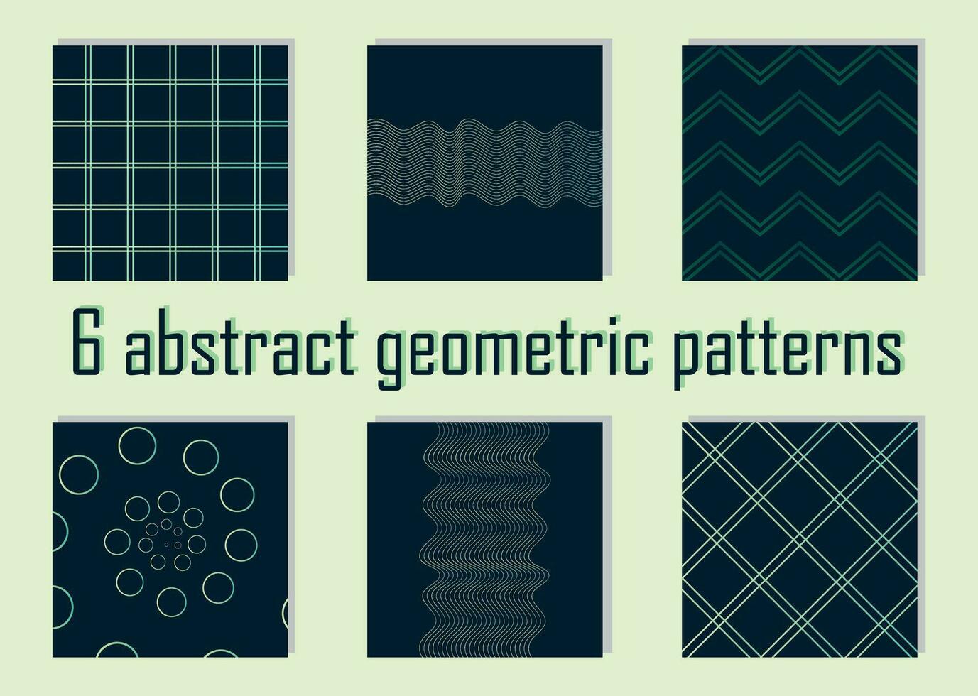 Satz. Vektor geometrisch nahtlos Muster. bunt Hintergrund mit modern minimalistisch. süß abstrakt geometrisch Texturen. einfach Design.