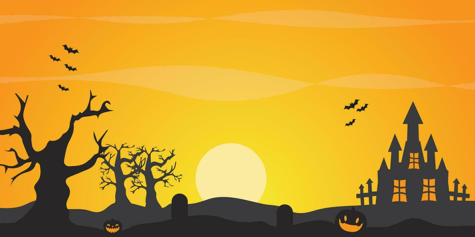 Hintergrund Vektor Design mit Halloween Thema