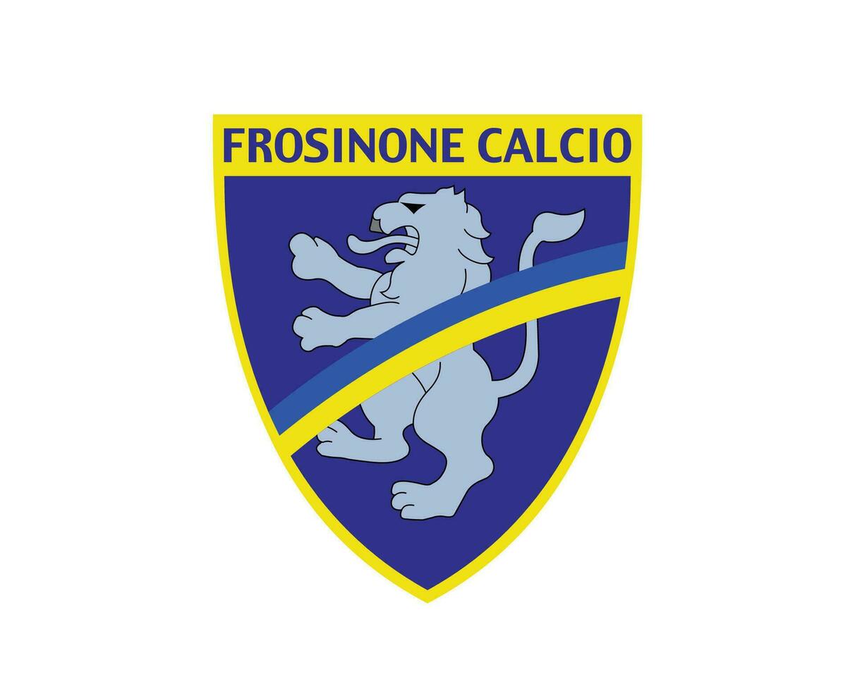frosinon Verein Logo Symbol Serie ein Fußball kalcio Italien abstrakt Design Vektor Illustration