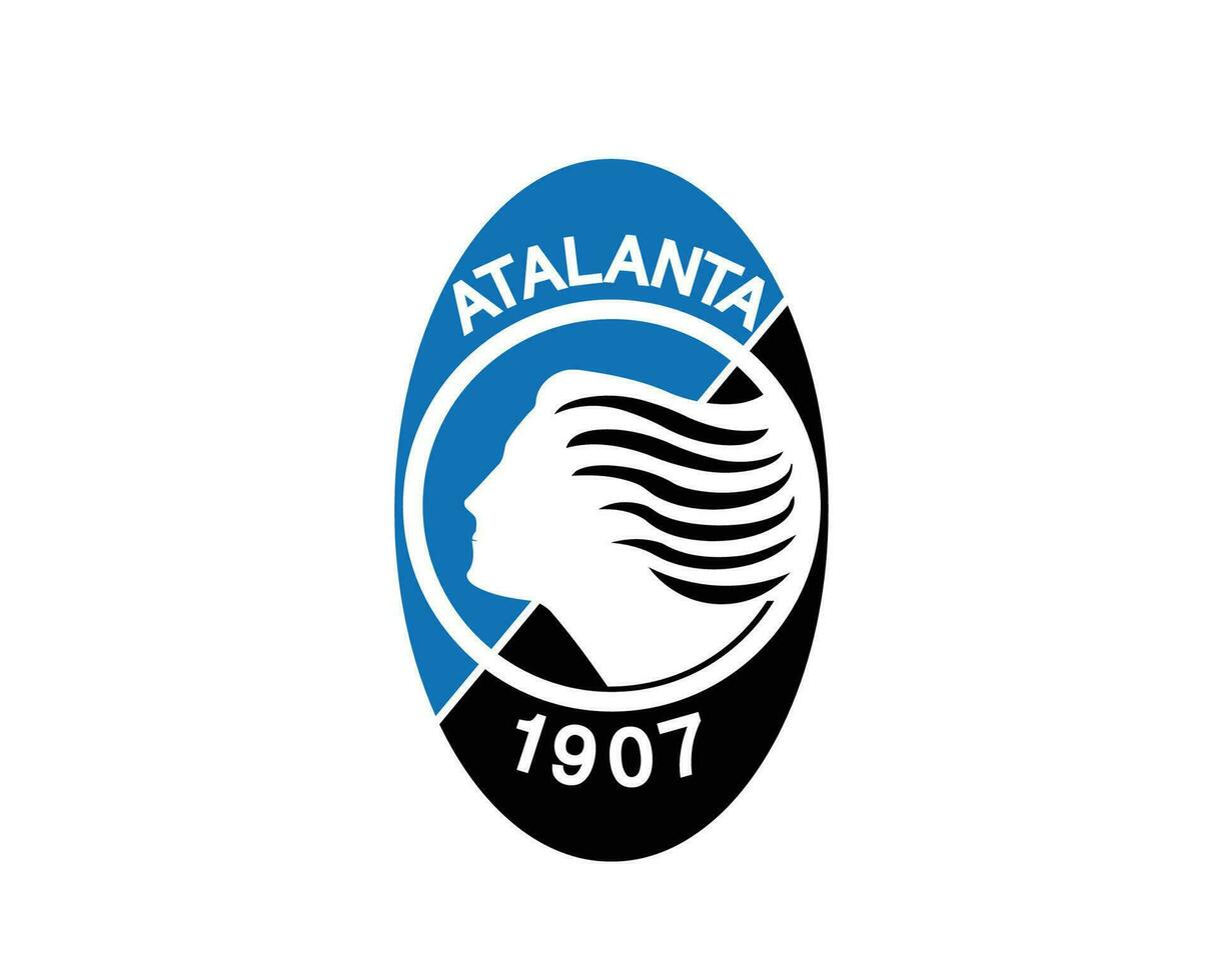 atalanta före Kristus klubb logotyp symbol serie en fotboll calcio Italien abstrakt design vektor illustration