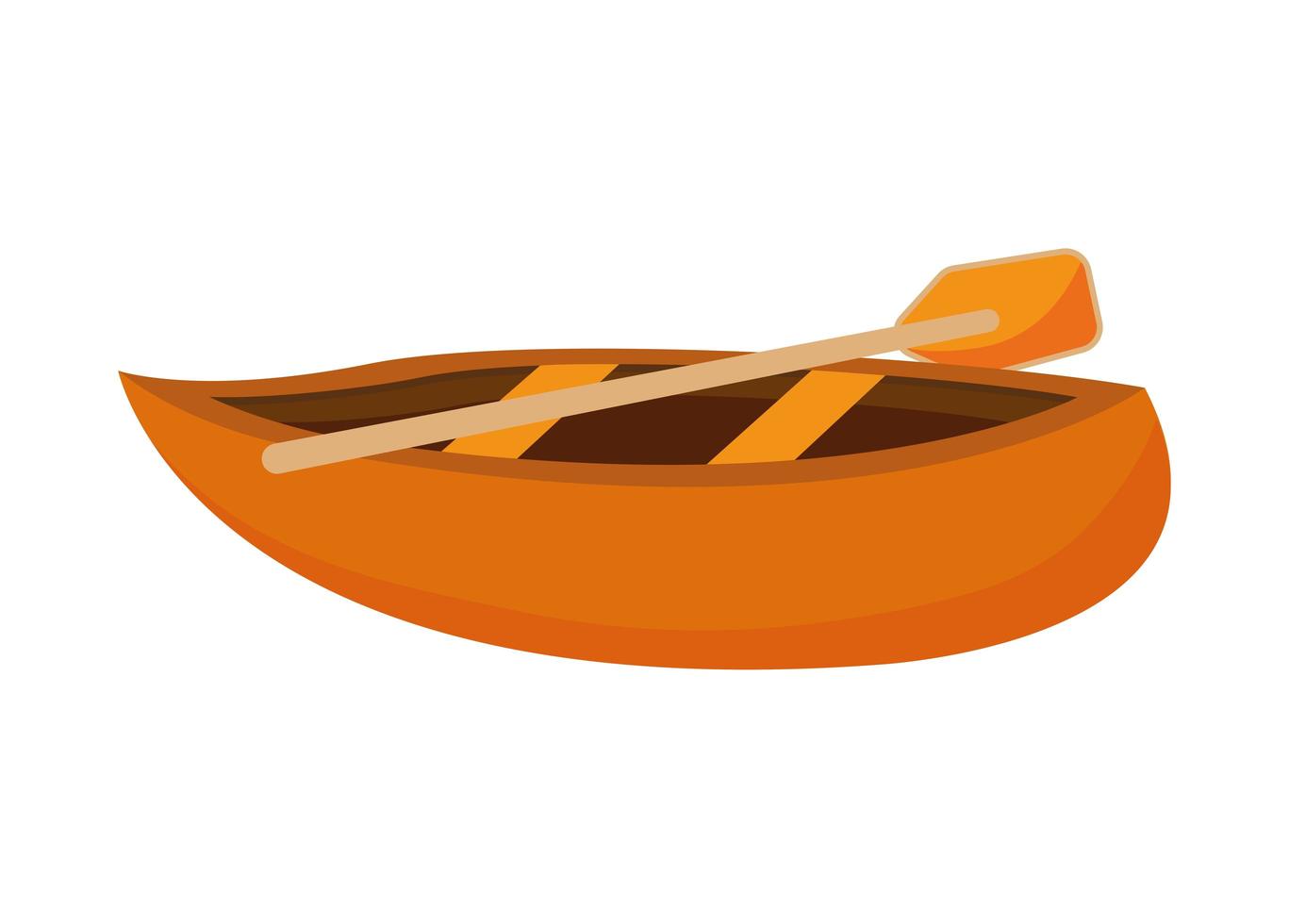 orangefarbenes Kajak-Symbol vektor