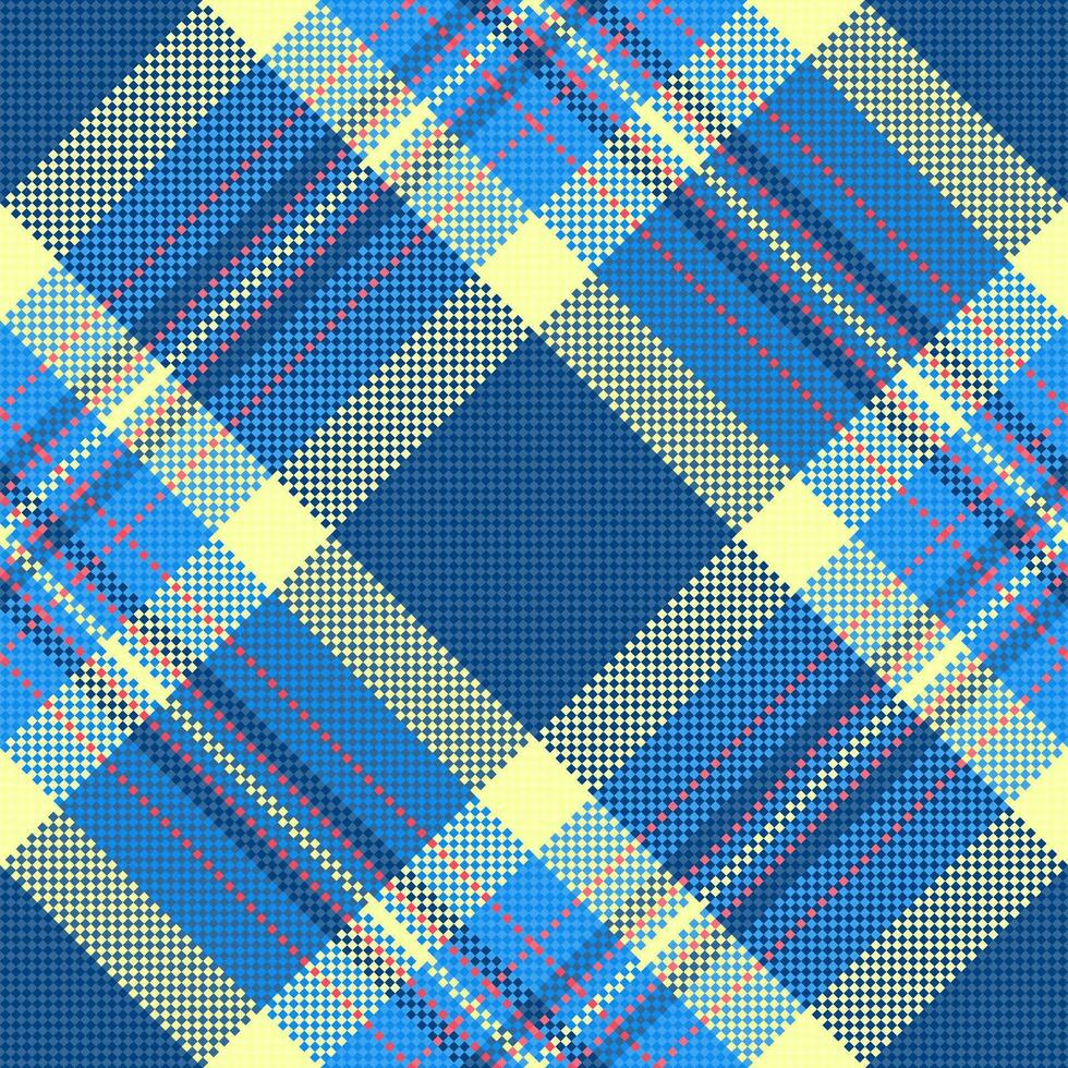 Muster Textil- Hintergrund von prüfen nahtlos Plaid mit ein Tartan Vektor Stoff Textur.