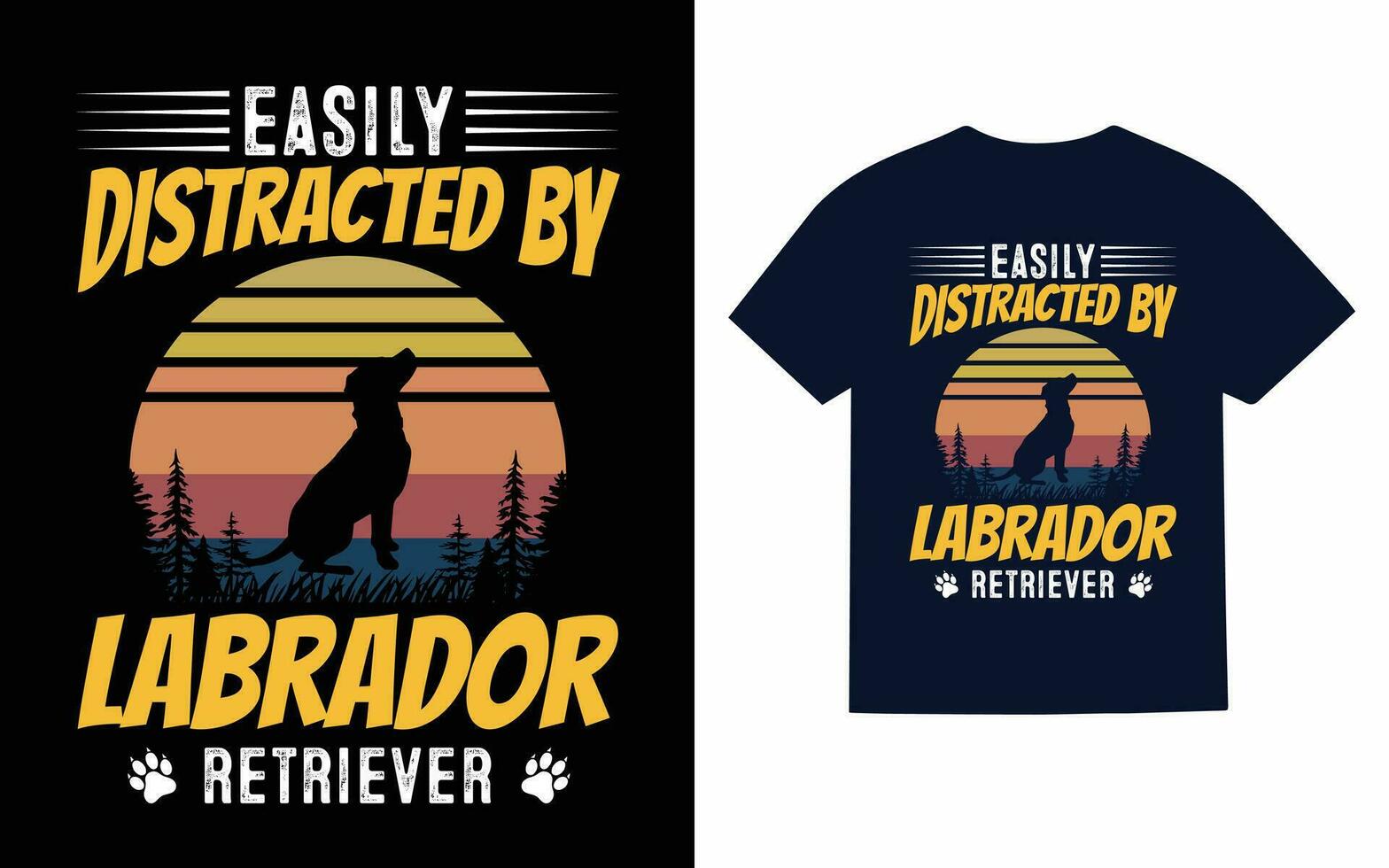 labrador retriever hund t-shirt design, typografi, vektor, t skjorta vektor