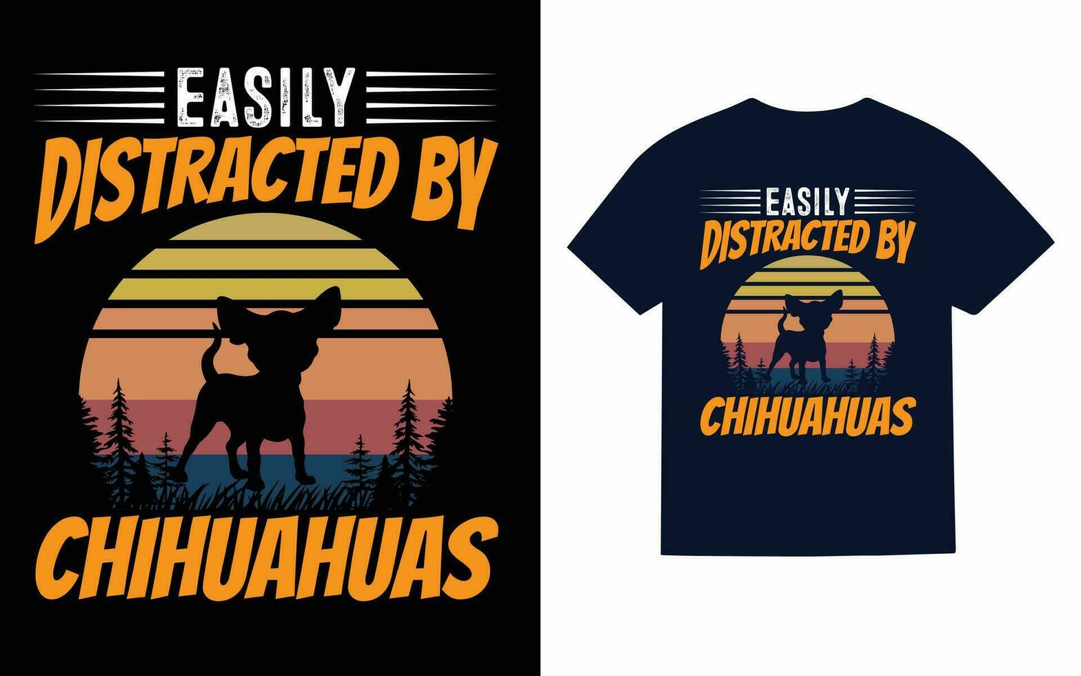 chihuahua hund t-shirt design, typografi, vektor, t skjorta vektor
