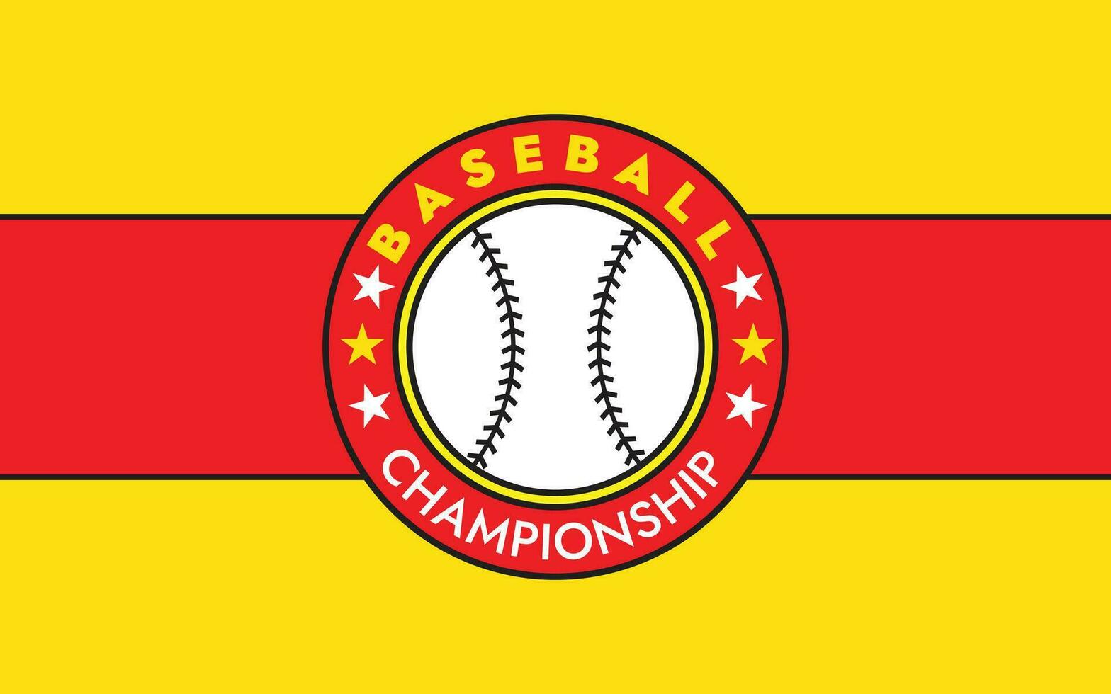 modern Baseball Meisterschaft Fachmann Emblem zum Baseball Mannschaft vektor