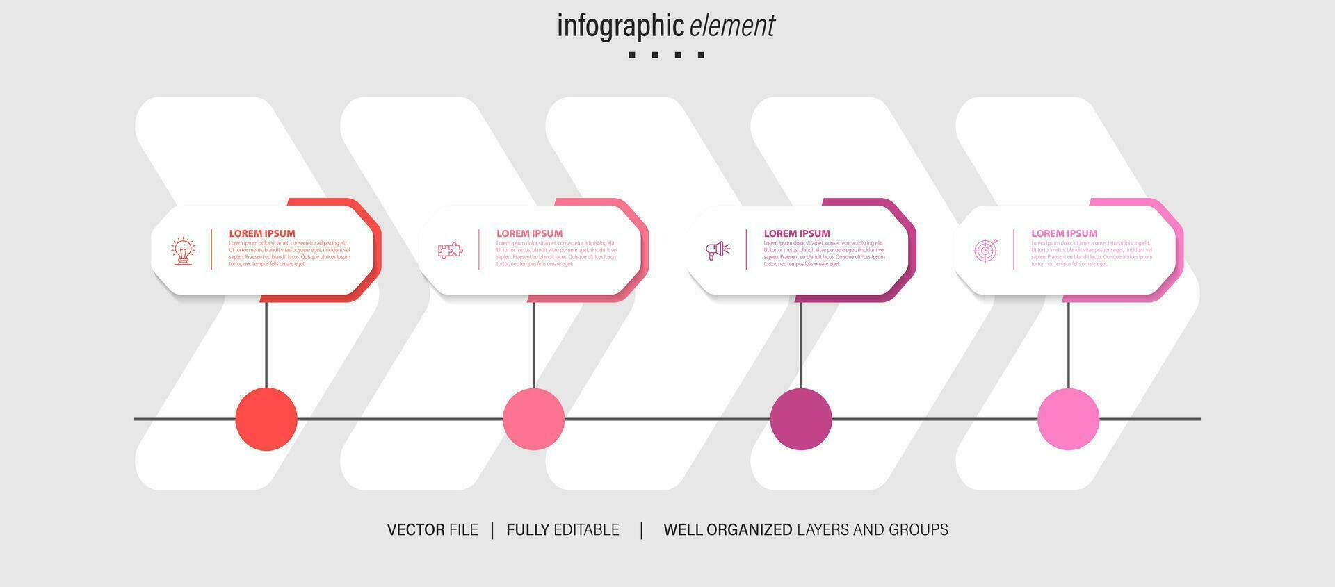 Präsentation Geschäft abstrakt Hintergrund Infografik Vorlage vektor