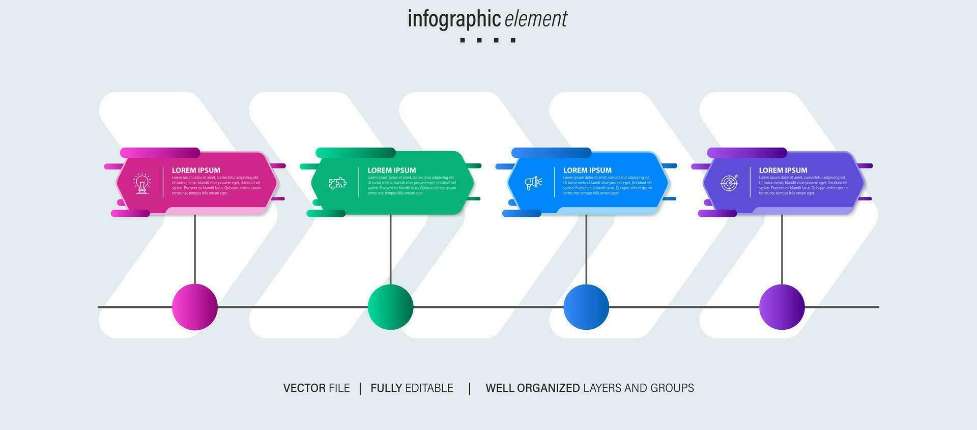 Business Road Map Timeline Infografik Icons für abstrakte Hintergrundvorlage Meilenstein Element moderne Diagramm Prozesstechnologie digitale Marketingdaten Präsentation Diagramm Vektor-Illustration vektor