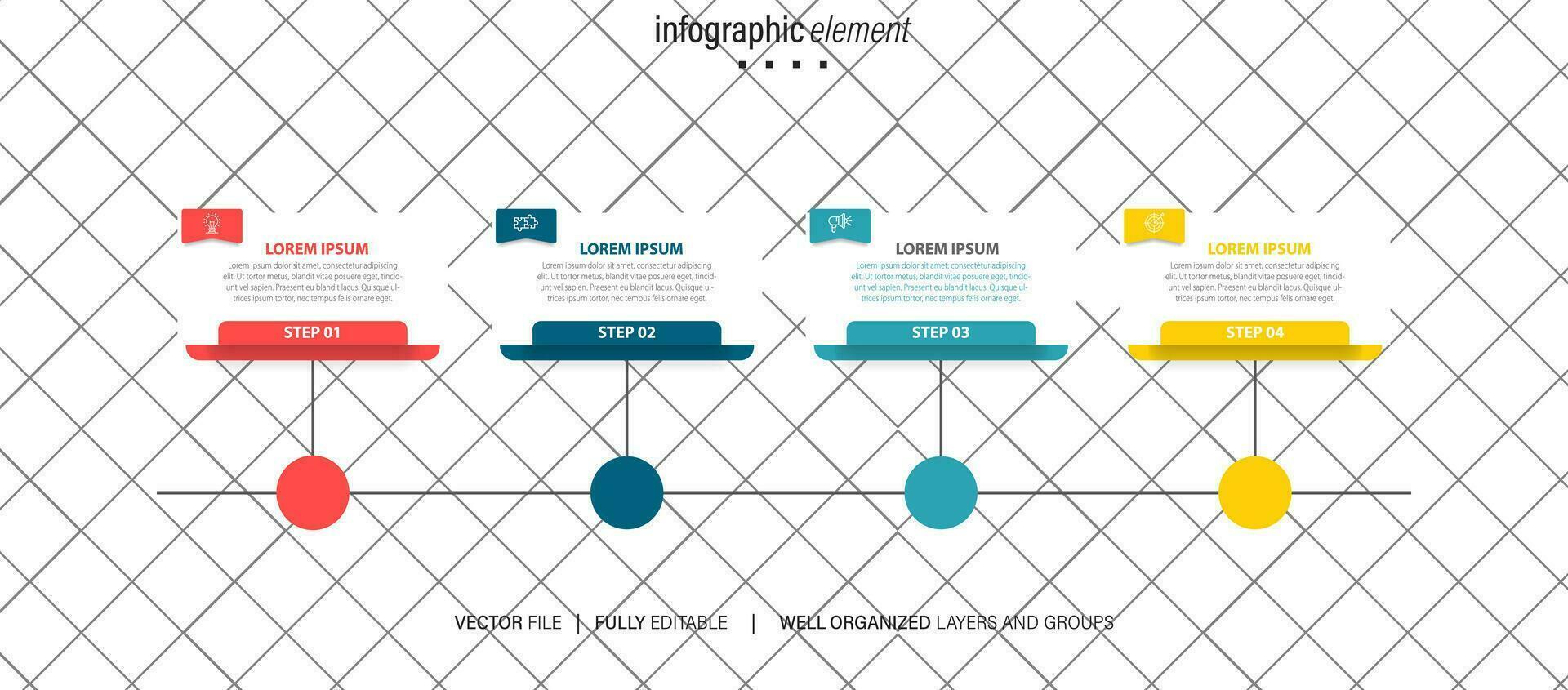 Vektor Infografik Bericht Vorlage