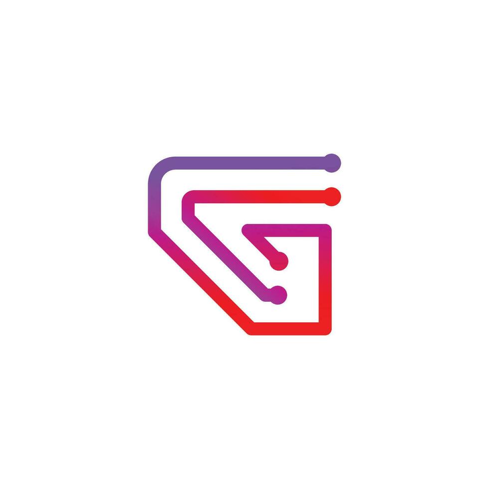 Brief G Logo Design Symbol Vektor mit modern einzigartig Stil