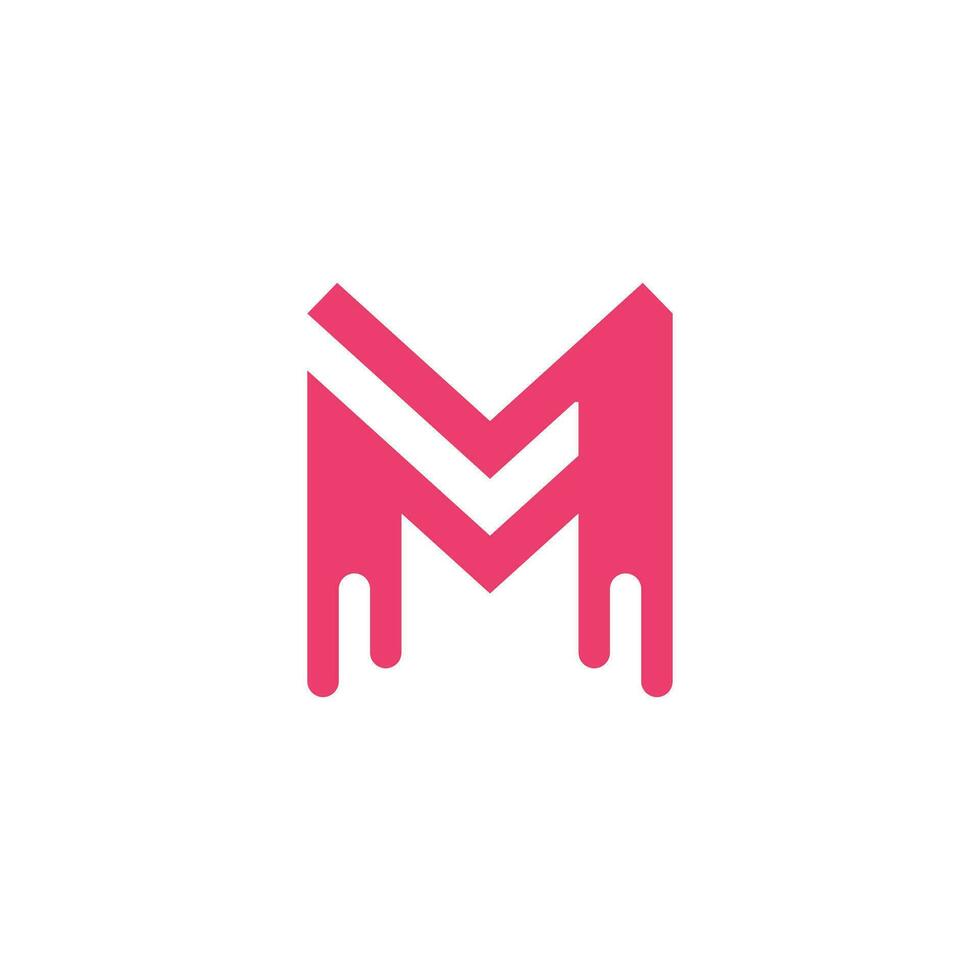 Brief m Logo Design Symbol Element Vektor mit kreativ modern Stil