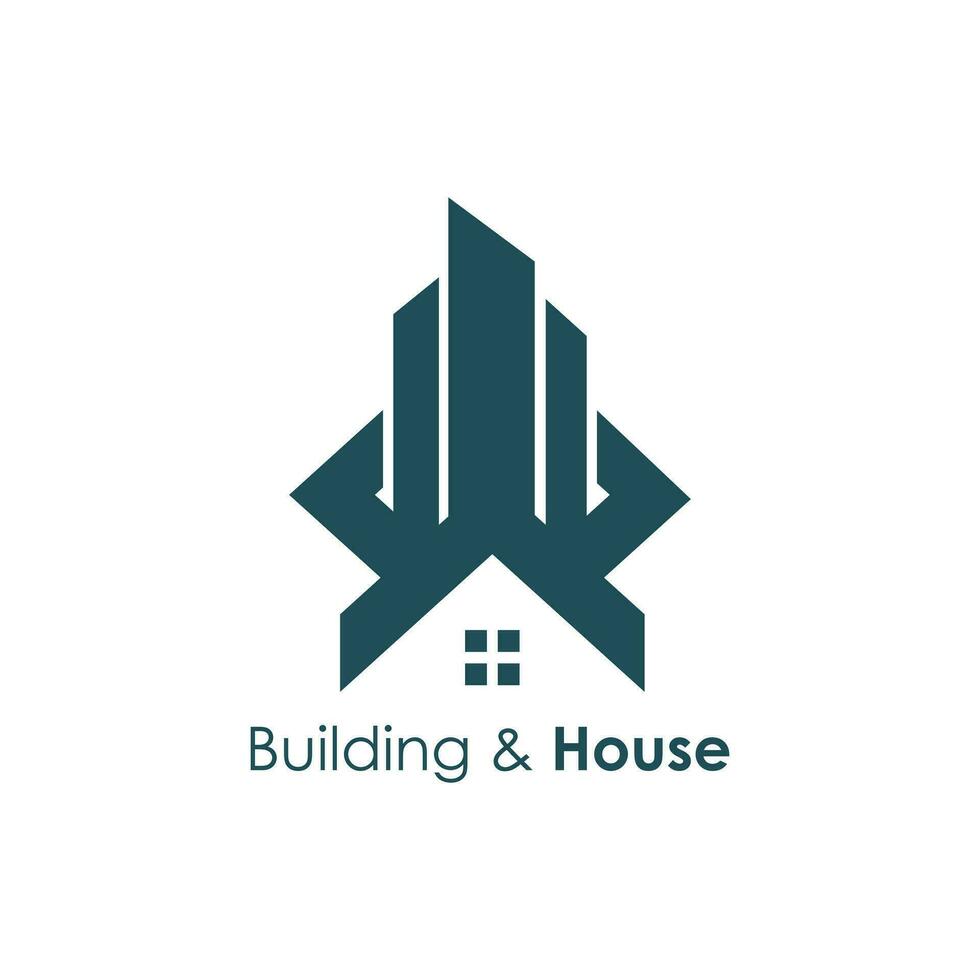 Haus und Gebäude Logo Design Symbol Element Vektor mit modern Stil