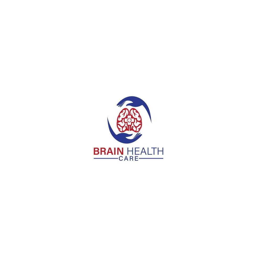 Schutz Gehirn Vektor medizinisch Logo ,Das Gehirn Logo zum Psychologie Gesundheit verbunden Unternehmen. diese ist hoch Auflösung, kreativ und einzigartig Logo. Sie können verwenden diese Logo zum Ihre Unternehmen und Webseite.
