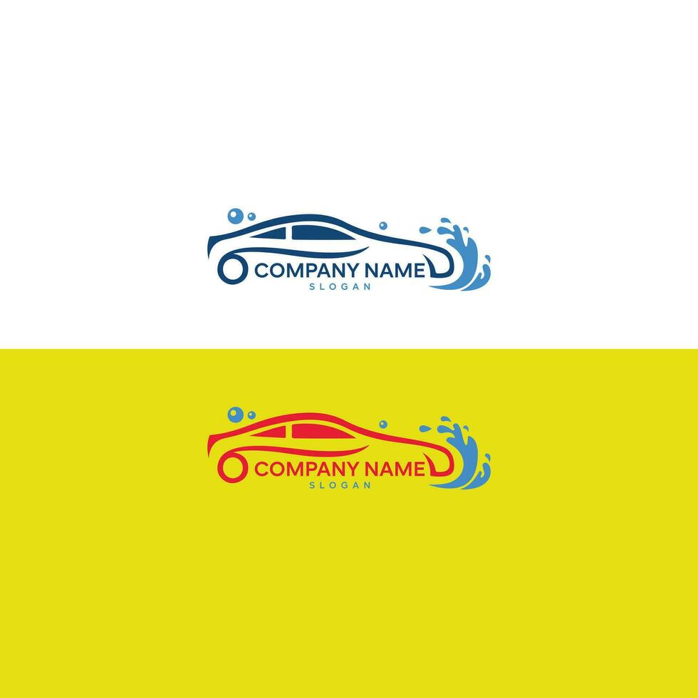 kreativ Logo Design Auto waschen Vektor Vorlage