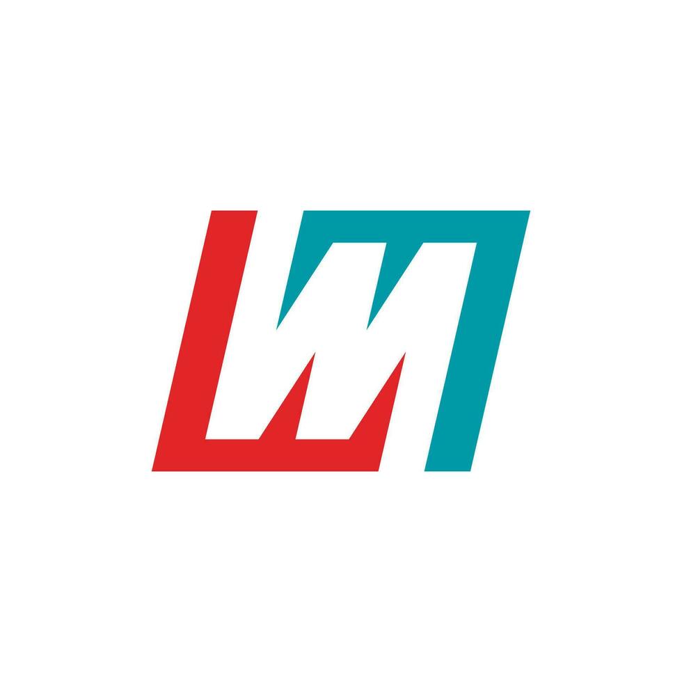 Buchstabe m Logo-Design-Vorlagenelemente vektor