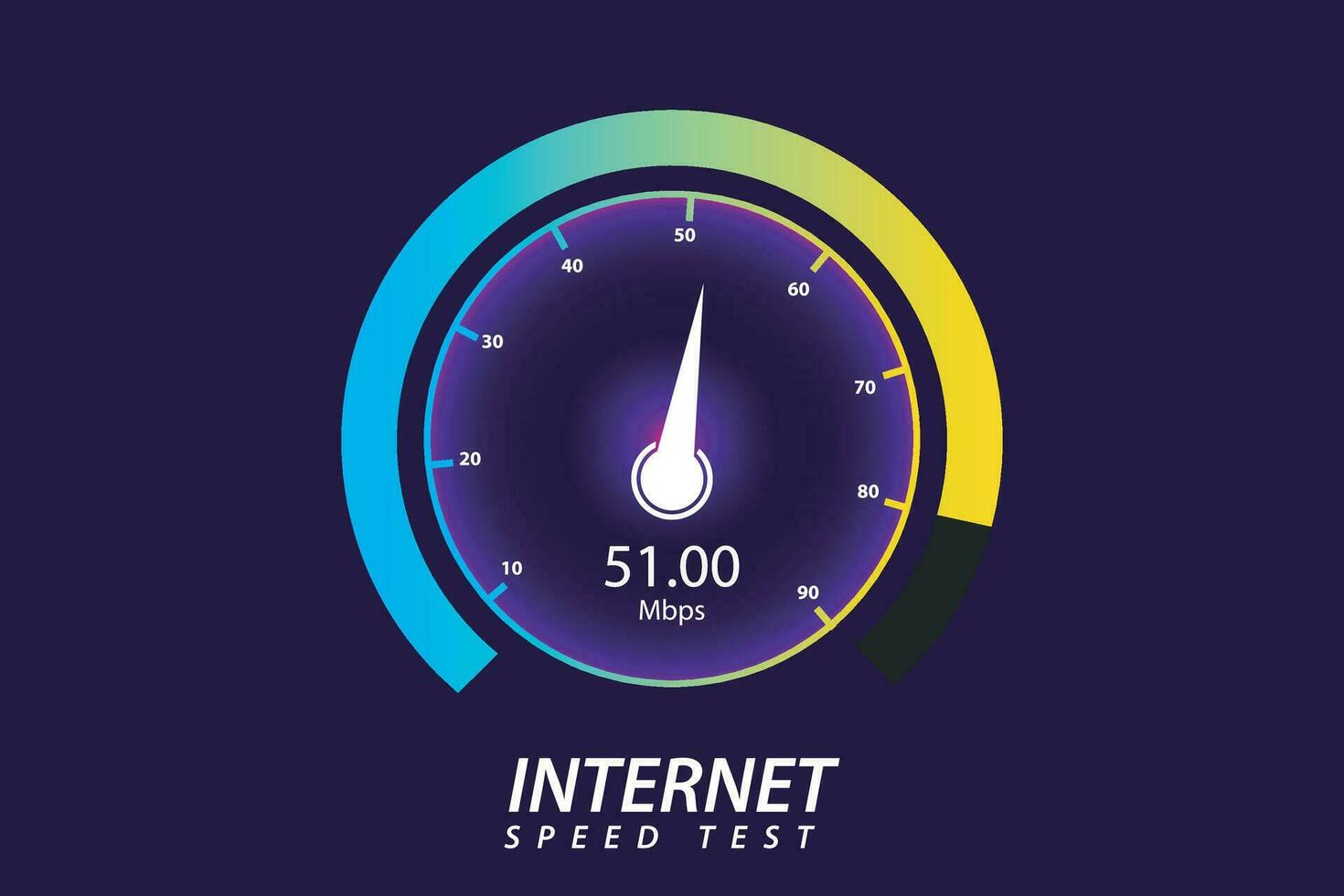 vektor internet hastighet testa mall