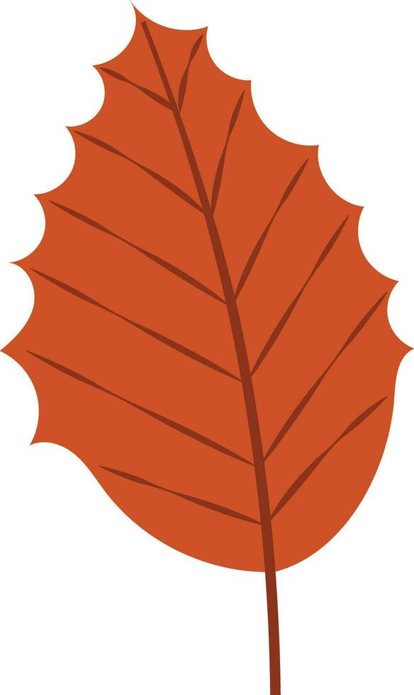 orange höst blad element vektor