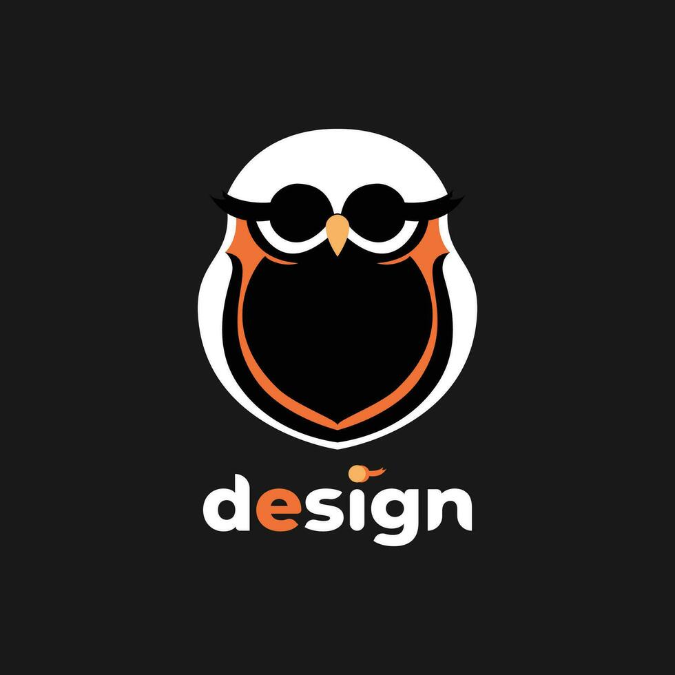 Eule Augen Logo Design vektor