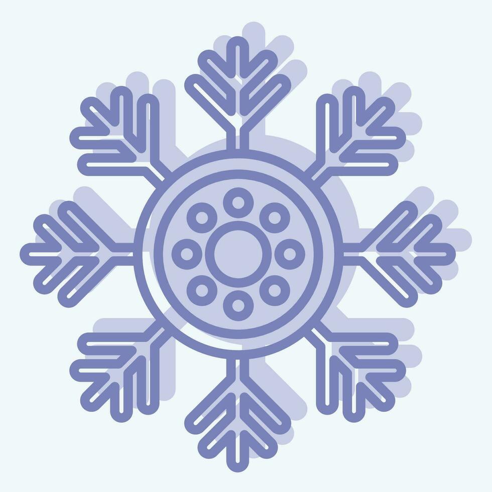 Symbol Schneeseen. verbunden zu Alaska Symbol. zwei Ton Stil. einfach Design editierbar. einfach Illustration vektor