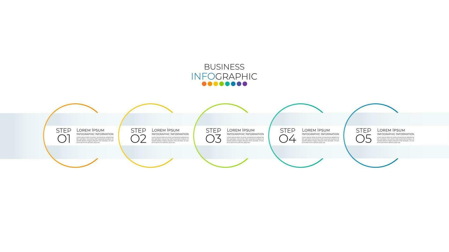 modern infografisk tidslinjemall kan användas för arbetsflödeslayout, diagram, nummeralternativ, webbdesign. infografisk affärsidé med 5 alternativ, delar, steg eller processer. vektor