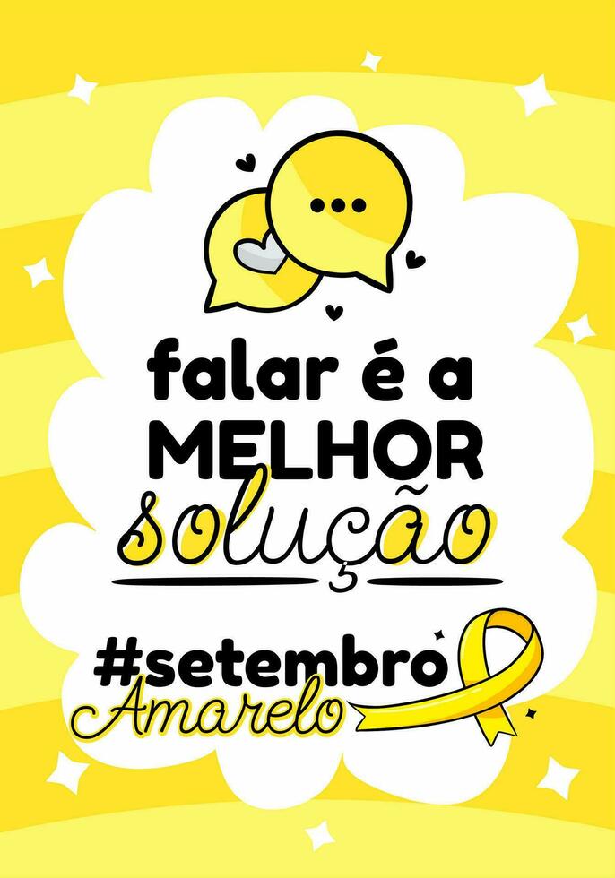 artes setembro amarelo - gul september konst vektor