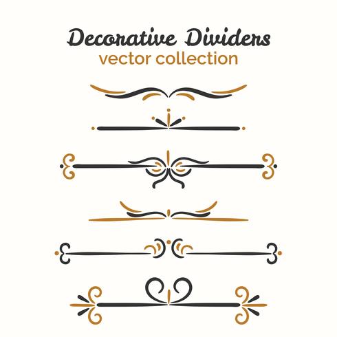 Dekorative dekorative Elemente vektor
