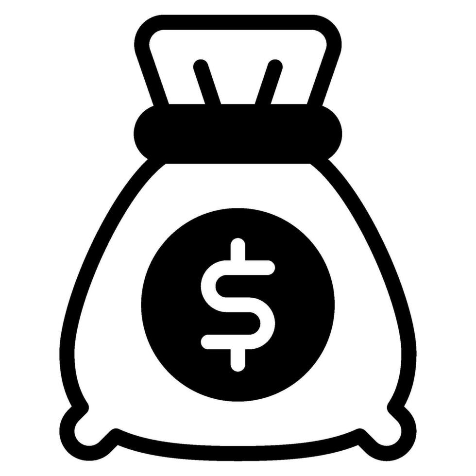 pengar väska ikon kan vara Begagnade för uiux, etc vektor