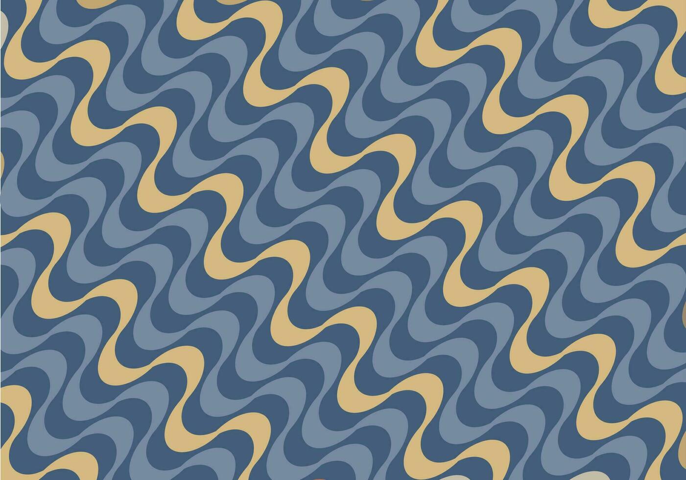 blå beige copacabana mönster vektor