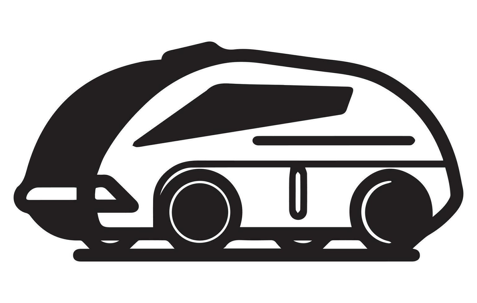 autonom Automobil linear Symbol. selbst Fahren Auto Vektor Konzept Gliederung Symbol