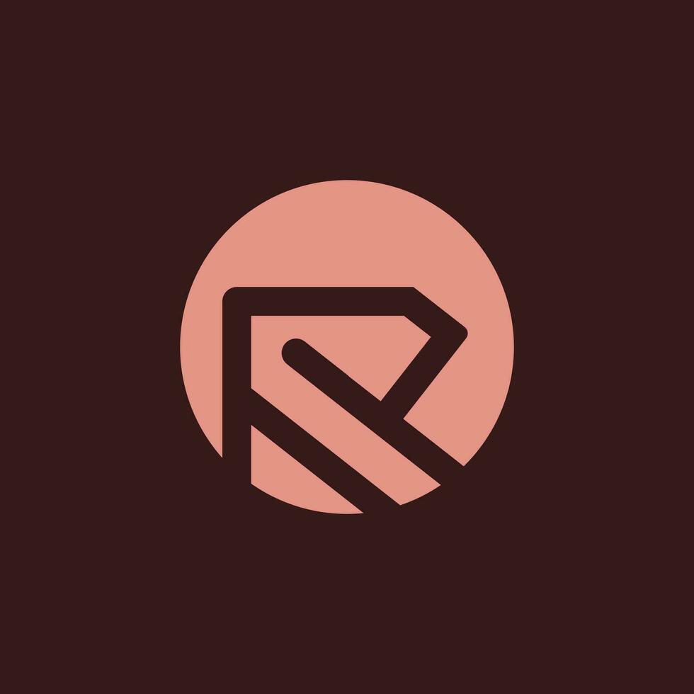 Brief r Logo Design Element mit modern kreativ Konzept vektor