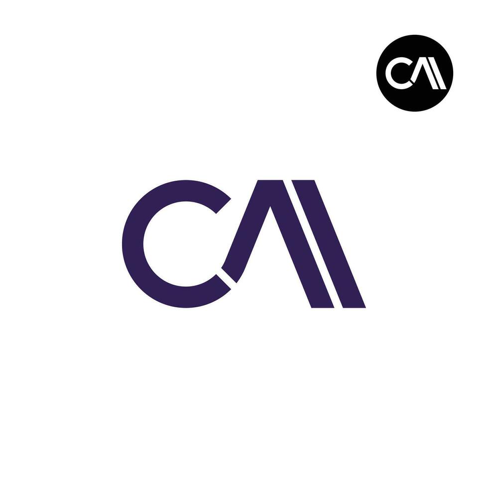 Brief cai Monogramm Logo Design vektor