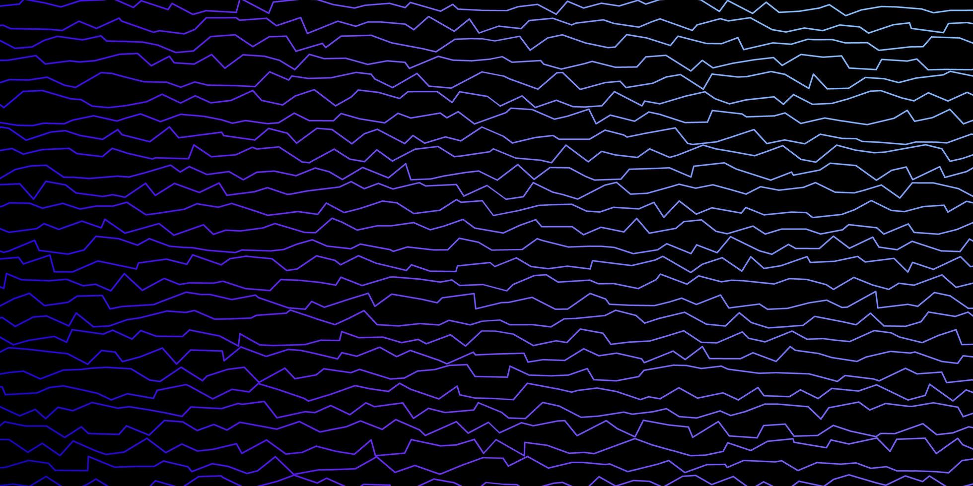 dunkelrosa, blauer Vektorhintergrund mit Linien. abstrakte Steigungsillustration mit trockenen Linien. Design für Ihre Unternehmenswerbung. vektor