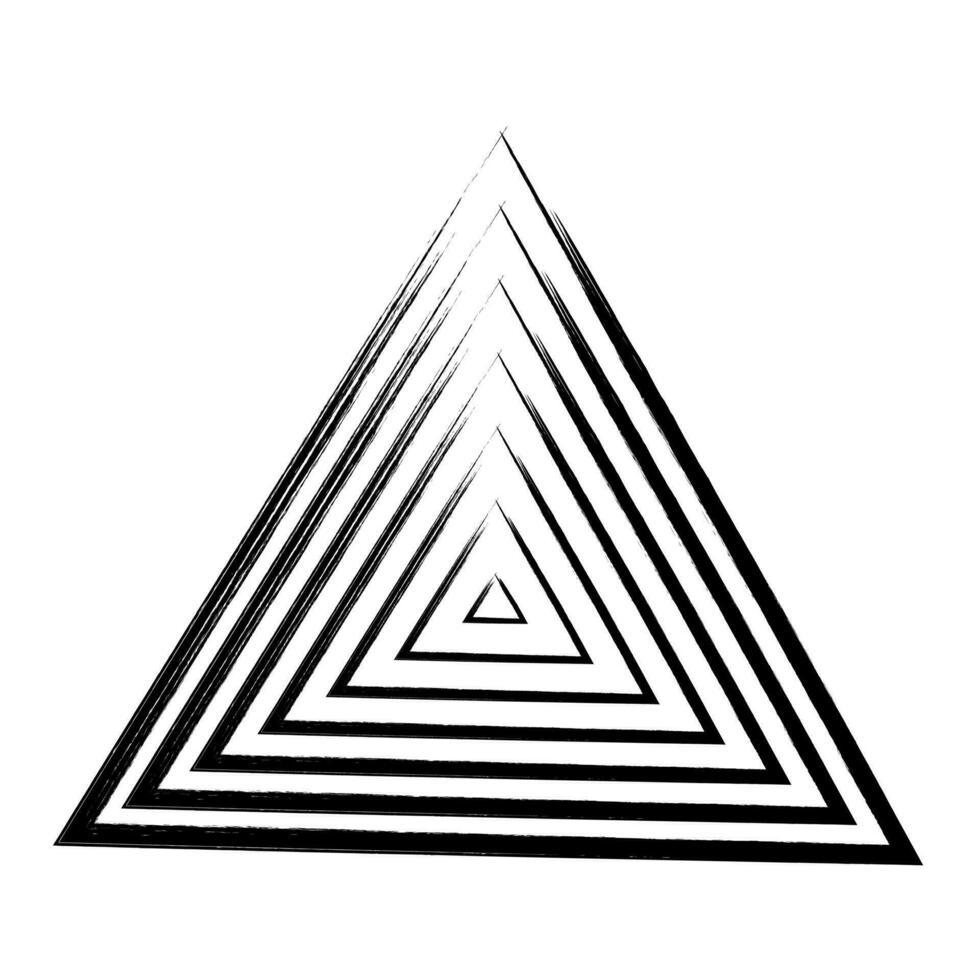enso zen stroke triangel japansk borsta symbol vektor design.