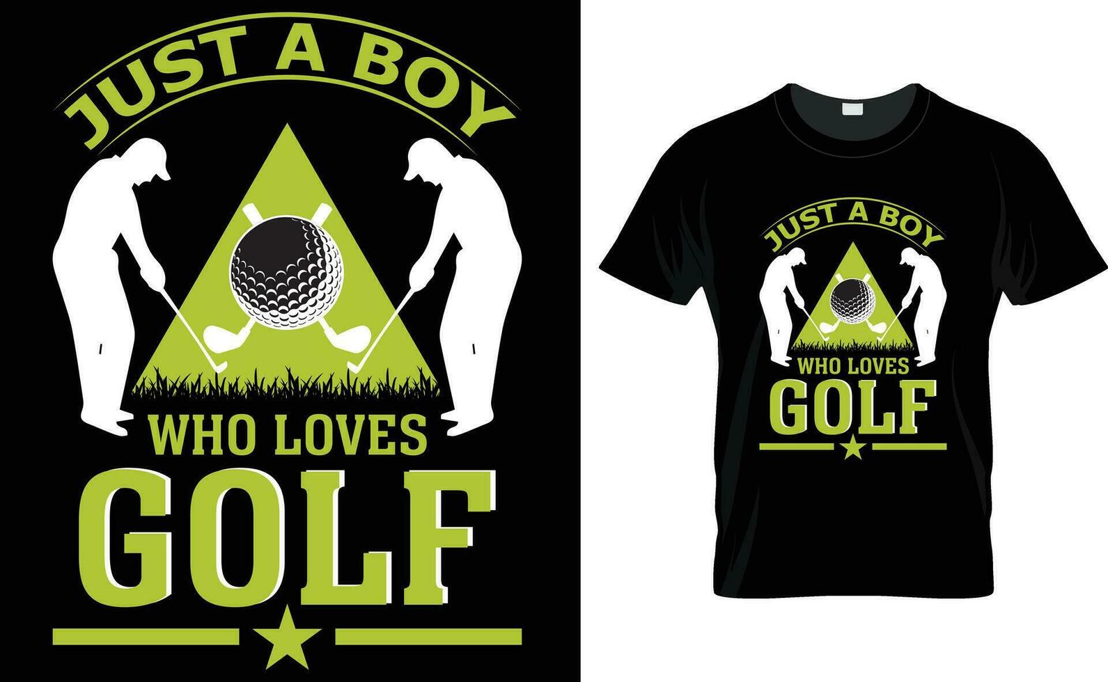 gerade ein Junge Wer liebt Golf t Hemd Design, Golf t Hemd Design, Typografie Golf t Hemd Design, Jahrgang Golf t Hemd Design, retro Golf T-Shirt Design, Vektor Illustrator.