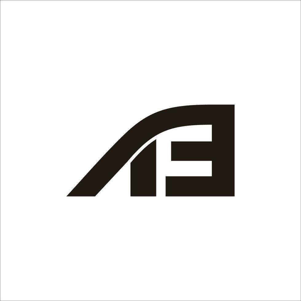 abstrakt Brief ea verknüpft geometrisch Linie Logo Vektor