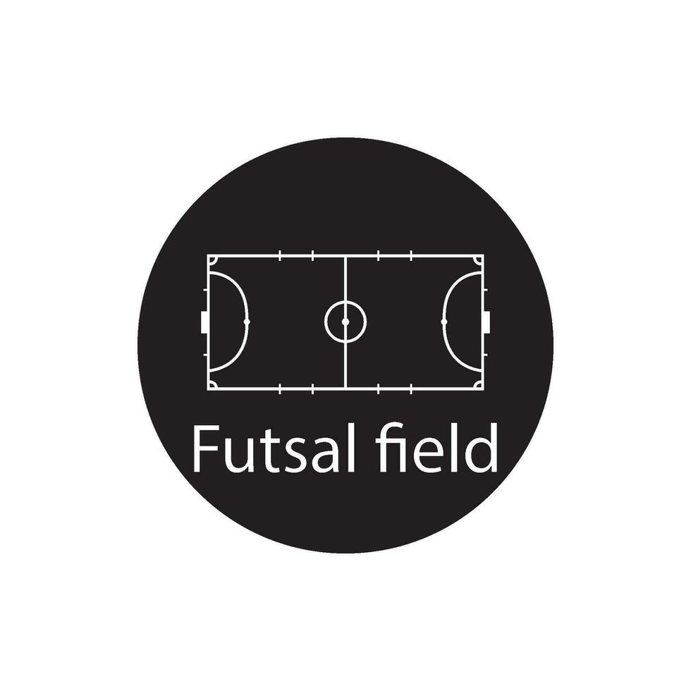 futsal fält ikon vektor