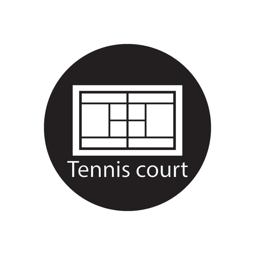 tennis domstol ikon vektor