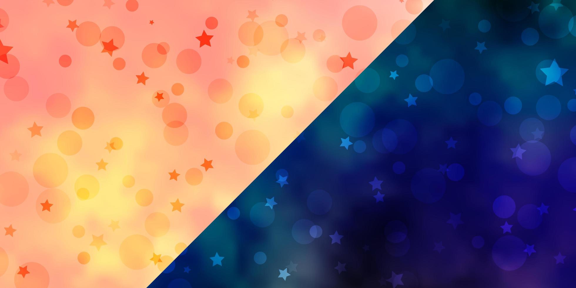 Vektorvorlage mit Kreisen, Sternen. abstraktes Design im Farbverlaufsstil mit Blasen, Sternen. Textur für Jalousien, Vorhänge. vektor