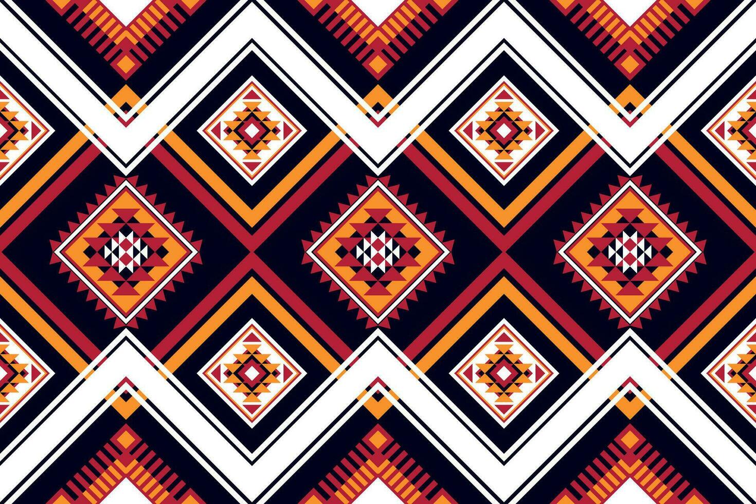 geometrisch ethnisch orientalisch nahtlos Muster traditionell Design zum Stoff, Teppich, Kleidung, Hintergrund, Tapete, Verpackung, Vektor Illustration.aztekisch Stickerei Stil.