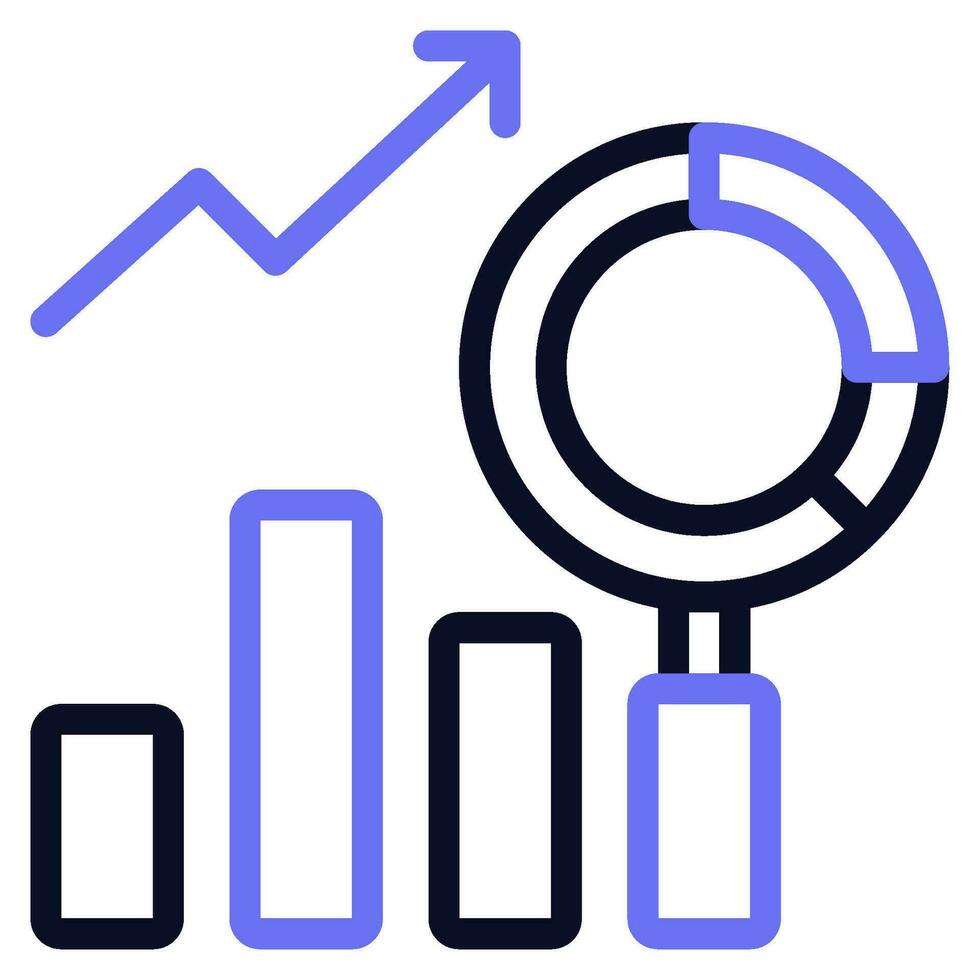 vorausschauend analytisch Symbol Illustration vektor