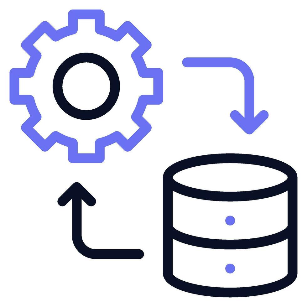 Daten Integration Symbol Illustration vektor