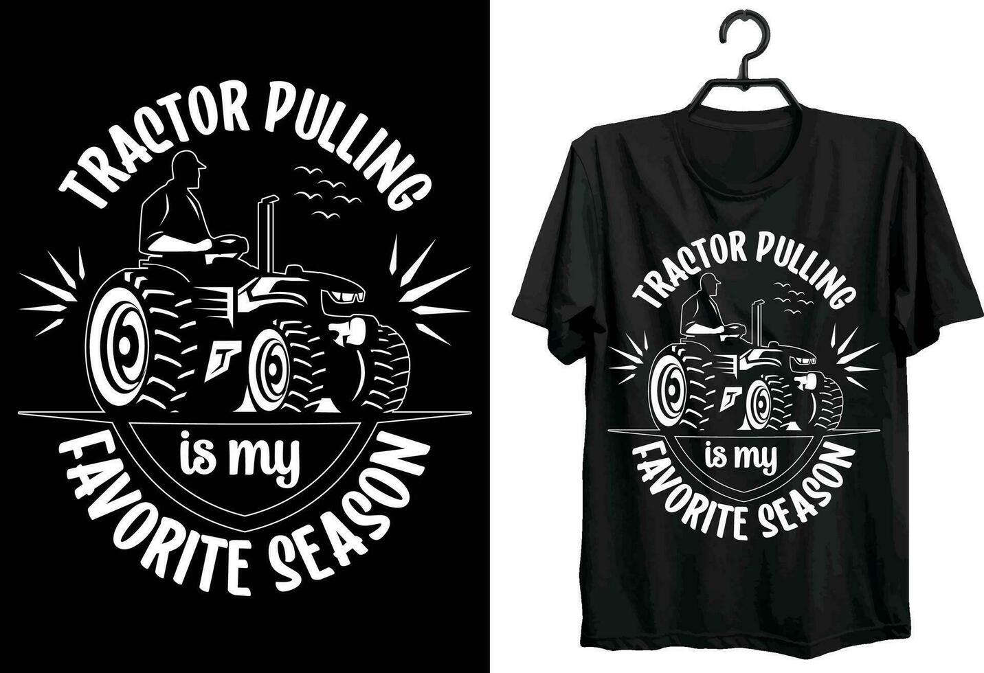 traktor dragande är min favorit säsong. traktor dragande t-shirt design. rolig gåva Artikel traktor dragande t-shirt design för traktor älskare. vektor
