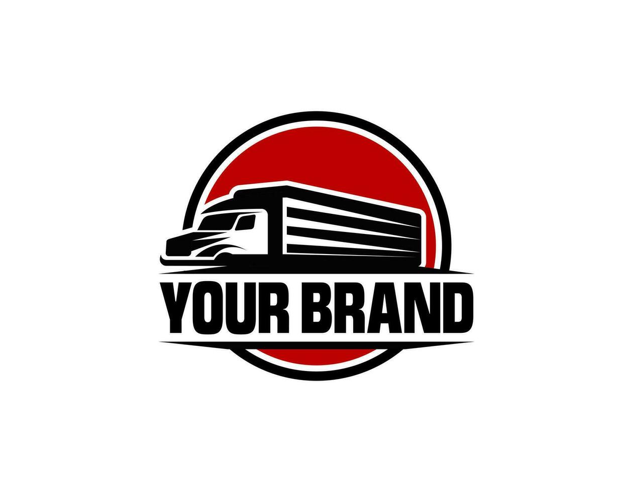 LKW-Logo-Vorlage, perfektes Logo für Unternehmen im Zusammenhang mit der Automobilindustrie vektor